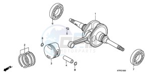 SH150D9 Europe Direct - (ED / KMH 2ED) drawing CRANKSHAFT/PISTON