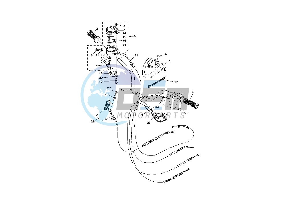 STEERING HANDLE , CABLE