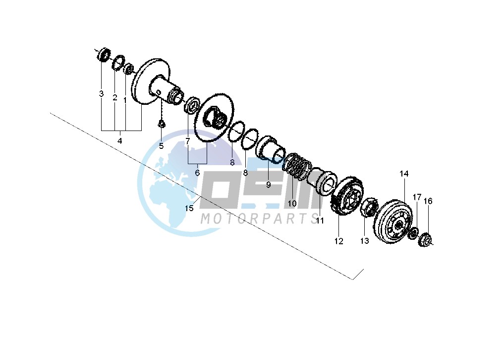 Driven pulley