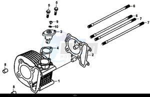 SYMPHONY SR 125 (AZ12W4-EU) (L7-M0) drawing CYLINDER