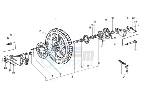 MITO EV 125 drawing REAR WHEEL