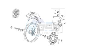 MULHACEN - CAFE' - NIETO - 660 CC EU2 - EU3 - NIETO EU3 drawing FRONT WHEEL MY06