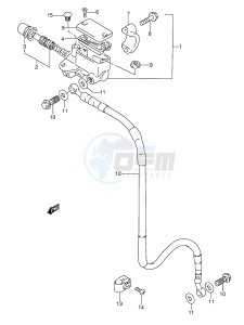 DR350 (E3) drawing FRONT MASTER CYLINDER