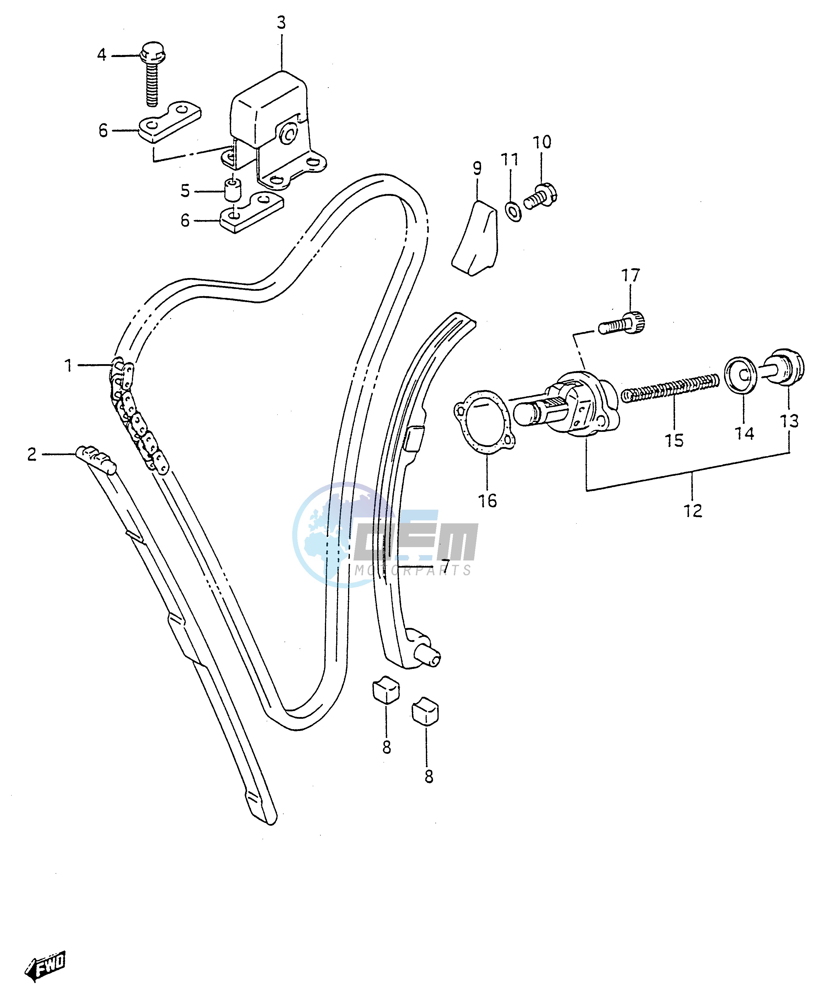 CAM CHAIN (MODEL J K L M N P R S)