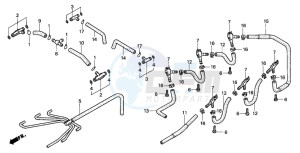 GL1500CT VALKYRIE drawing CARBURETOR (TUBING)