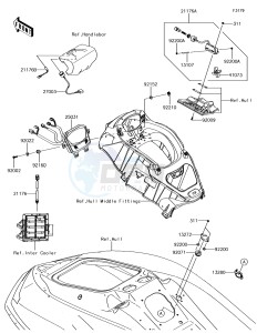 JET SKI ULTRA 310X JT1500LHF EU drawing Meters