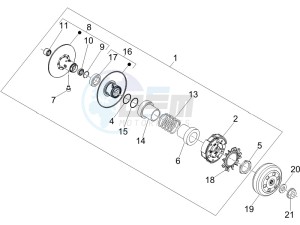 Nexus 250 SP e3 (UK) UK drawing Driven pulley