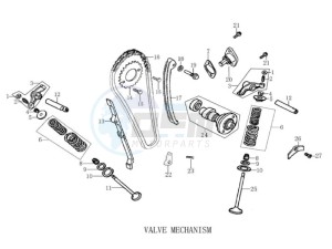 ETX 150 drawing Valve - camshaft