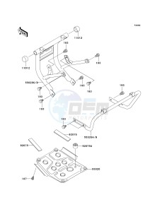 KLF 250 A [BAYOU 250] (A6F-A9F) A8F drawing GUARD-- S- -