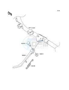 VN1700_VOYAGER_ABS VN1700BCF GB XX (EU ME A(FRICA) drawing Stand(s)