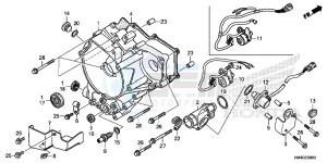 TRX250TME FOURTRAX RECON Europe Direct - (ED) drawing REAR CRANKCASE COVER