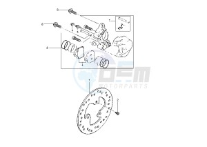 YP E MAJESTY 180 drawing REAR BRAKE CALIPER