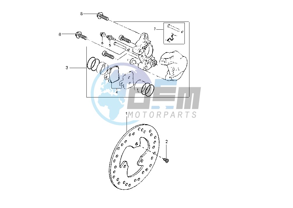 REAR BRAKE CALIPER