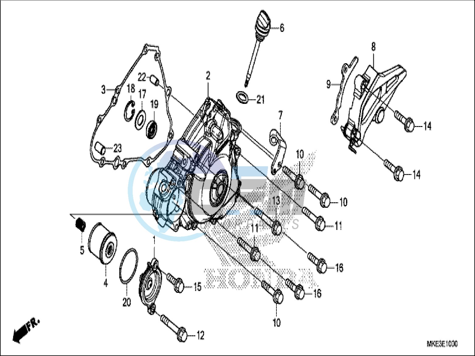 LEFT CRANKCASE COVER