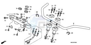 VT750C9 Ireland - (EK / MME) drawing HANDLE PIPE/TOP BRIDGE