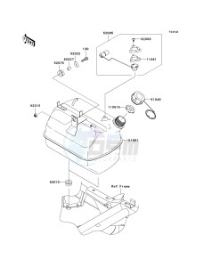 KAF 400 C [MULE 610 4X4 HARDWOODS GREEN HD] (C6F-C9F) C9F drawing FUEL TANK-- C8F_C9F- --- CA- -