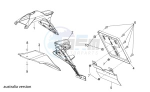 Tuono 1000 v4 R Std APRC drawing Rear body III