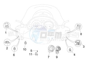 Beverly 500 (USA) USA drawing Selectors - Switches - Buttons