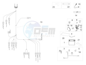 RSV4 1000 RACING FACTORY E4 ABS (APAC) drawing Rear electrical system