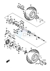 LT-Z50 drawing REAR WHEEL