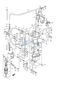 DF 300A drawing Fuel Pump/Fuel Vapor Separator