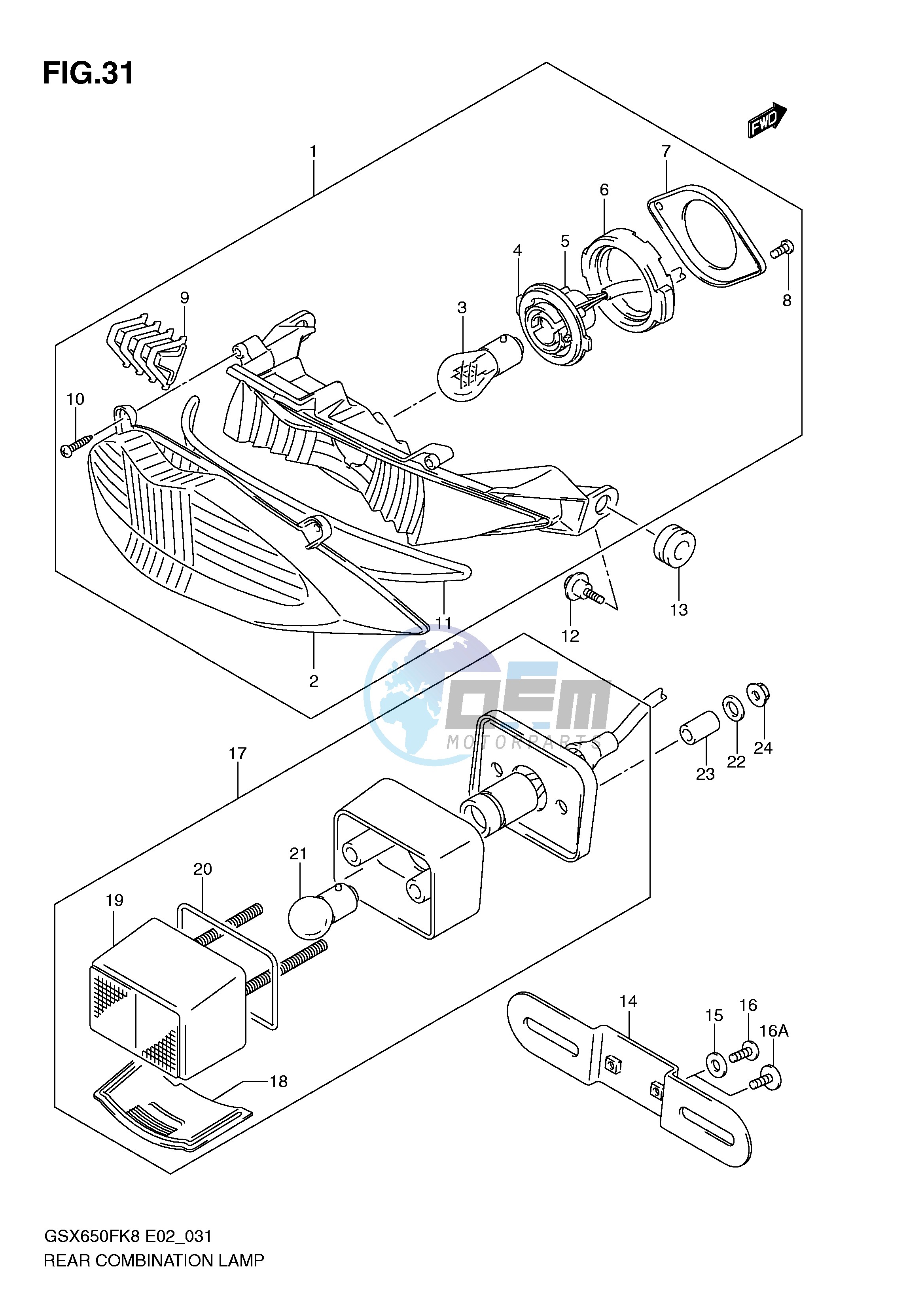 REAR COMBINATION LAMP