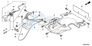 SH300B drawing REAR FENDER