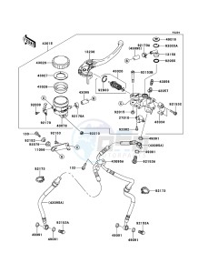 Z1000SX ZX1000GCF FR GB XX (EU ME A(FRICA) drawing Front Master Cylinder