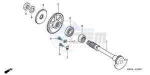 CRF250R9 Europe Direct - (ED / CMF) drawing BALANCER