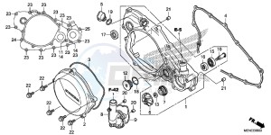 CRF450RE CRF450R Europe Direct - (ED) drawing RIGHT CRANKCASE COVER/WATER PUMP