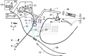 Diesis 50 drawing Handlebars component parts-Transmissions