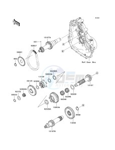 KAF 400 B [MULE 600] (B6F-B9F) B9F drawing TRANSMISSION