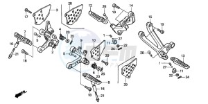 VTR1000SP RC51 drawing STEP