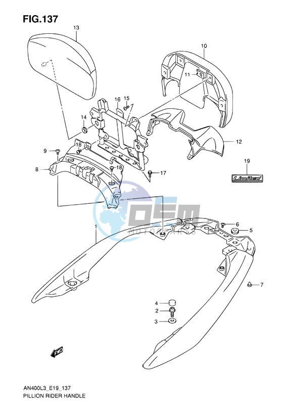 PILLION RIDER HANDLE