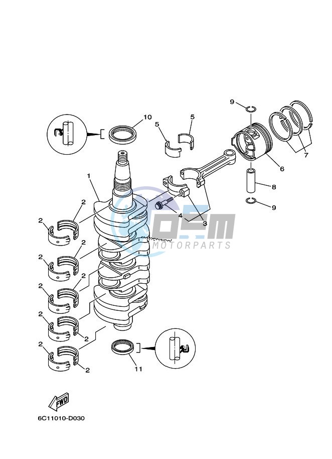 CRANKSHAFT--PISTON