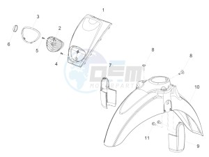 Scarabeo 50 4T 4V drawing Front body II