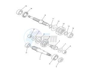 YP R X-MAX 250 drawing GEAR GROUP