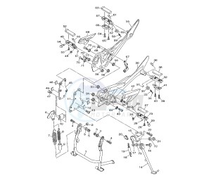 XJ6-F DIVERSION 600 drawing STAND AND FOOTREST