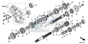 CB1000RE CB1000R E drawing TRANSMISSION