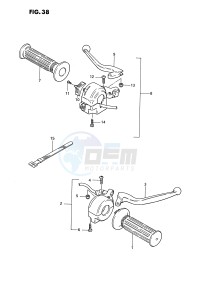 PV50 (E15) drawing HANDLE SWITCH (E16,E43)