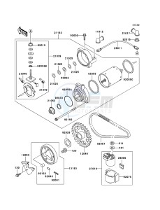 KLE500 KLE500-B1P GB XX (EU ME A(FRICA) drawing Starter Motor