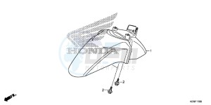 SH125ADSE SH125ADS UK - (E) drawing FRONT FENDER