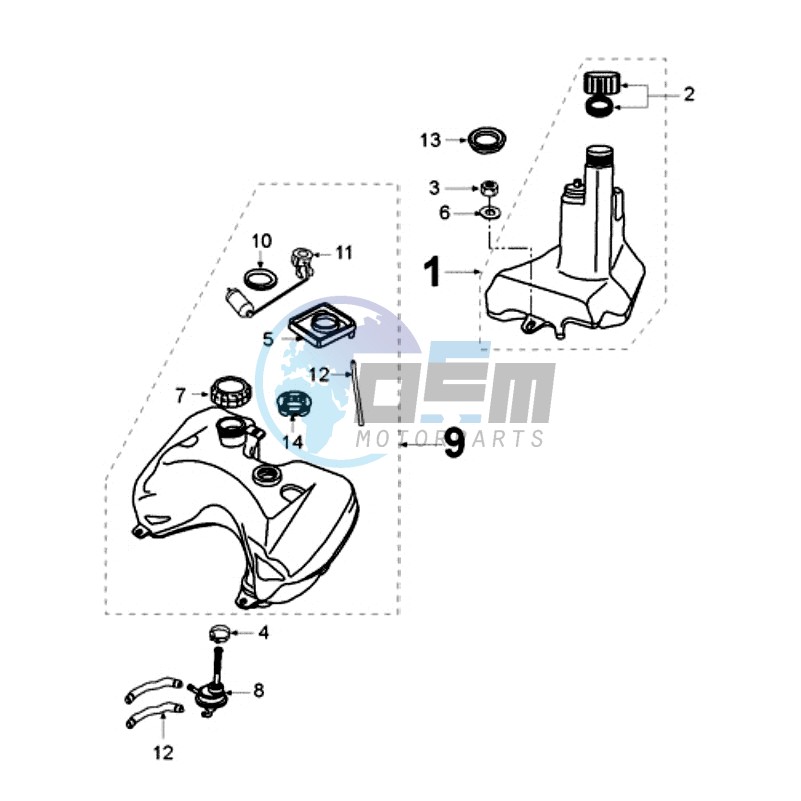 TANK AND FUEL PUMP