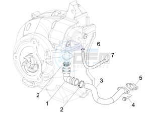 Beverly 125 Tourer e3 drawing Secondairy air box