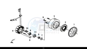 JOYMAX Z 300I ABS (LW30W1-EU) (L9) drawing FLYWHEEL - STATOR