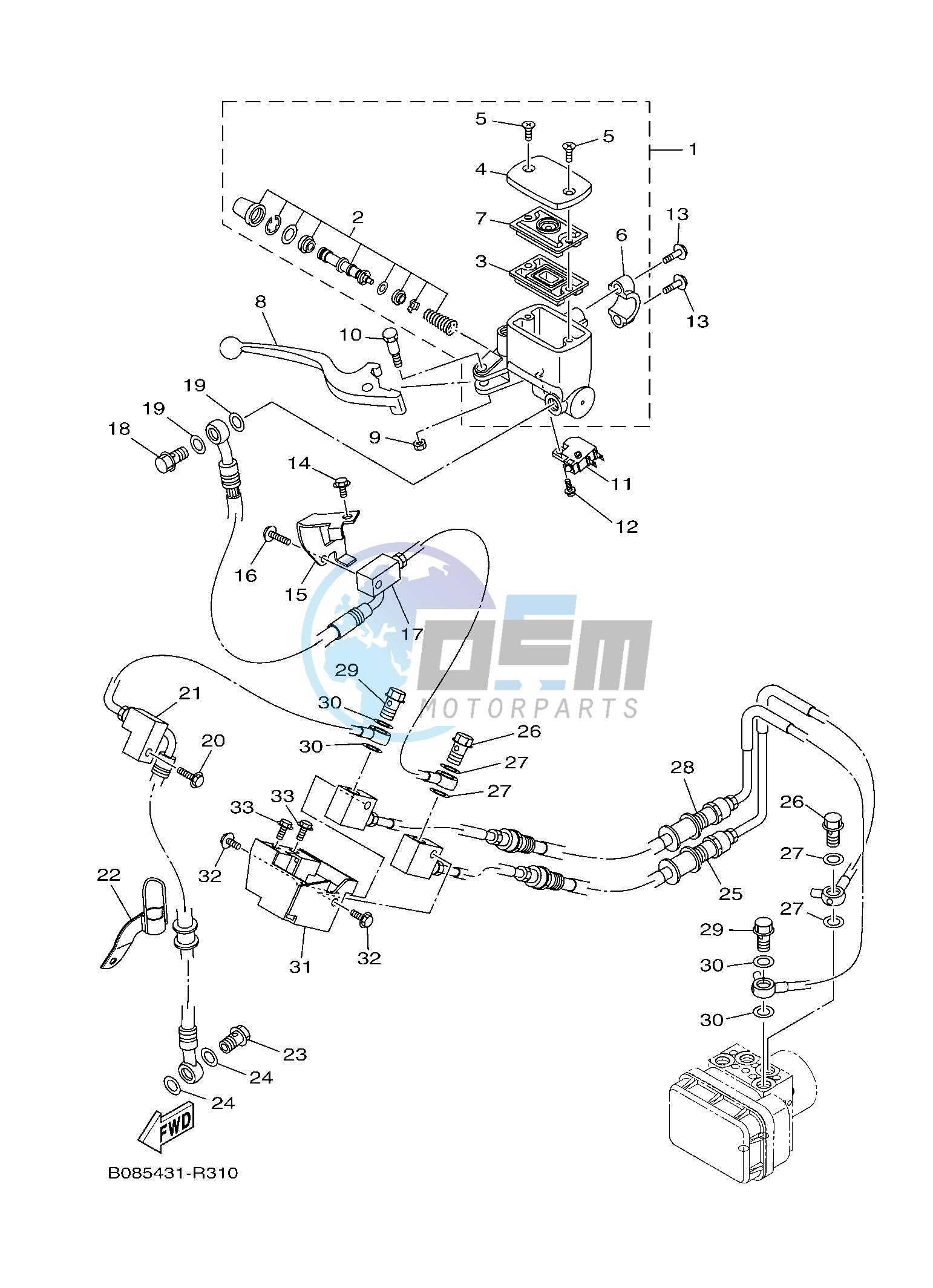 FRONT MASTER CYLINDER