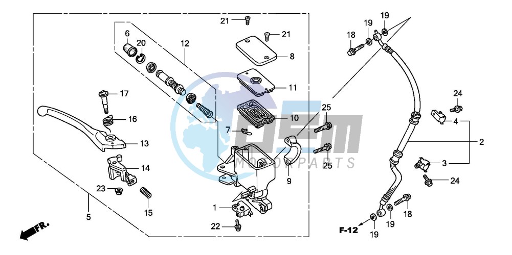 FR. BRAKE MASTER CYLINDER