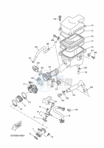 MT-125 ABS MT125-A (BR37) drawing INTAKE