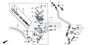 VT1100C3 drawing FR. BRAKE MASTER CYLINDER