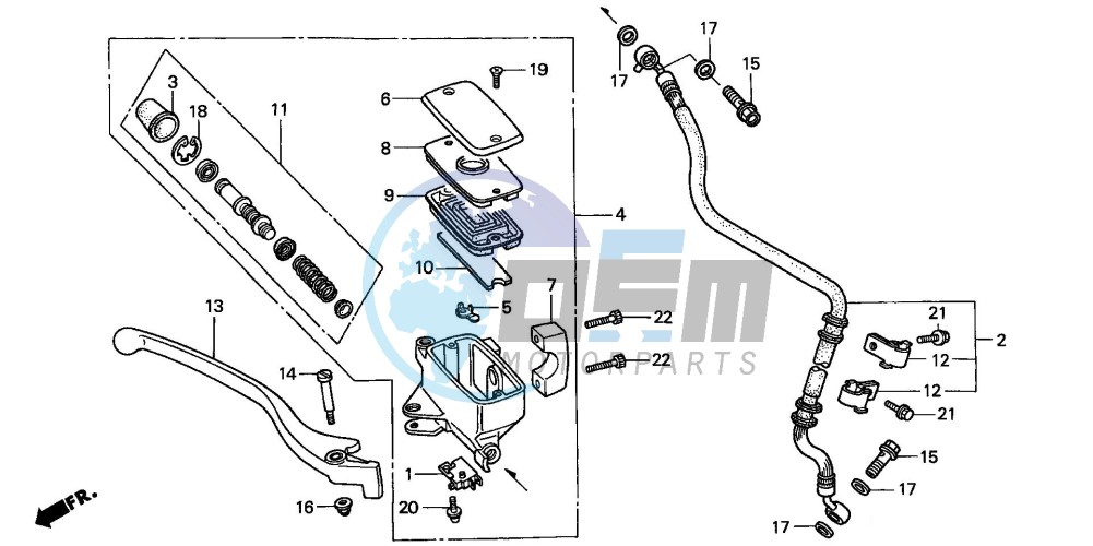 FR. BRAKE MASTER CYLINDER